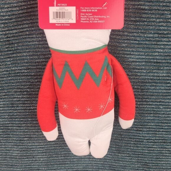 Christmas Kitty Toy! Flopper Pals Polar Bear - Picture 4 of 11